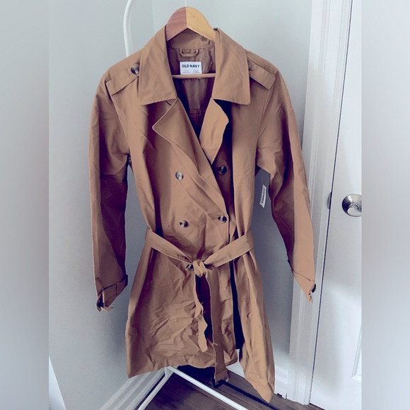 NWT - Water-Resistant tie-belt trench coat - Picture 1 of 2